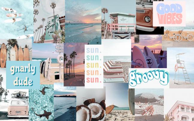 Aesthetic Wallpapers Desktop Collage - Wallpaper HD New