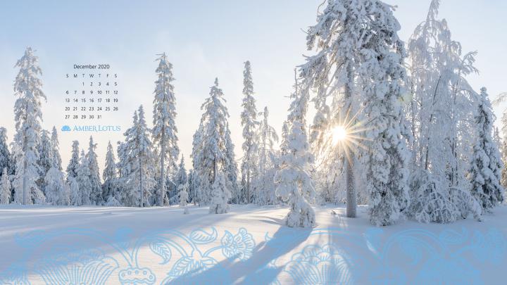 Desktop Wallpaper Calendar \u2014 December 2020 \u2014 Free to Download - Amber 