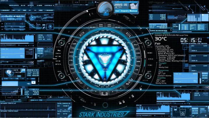 Iron Man Jarvis Wallpaper 4k - 1360x768 Wallpaper - teahub.io