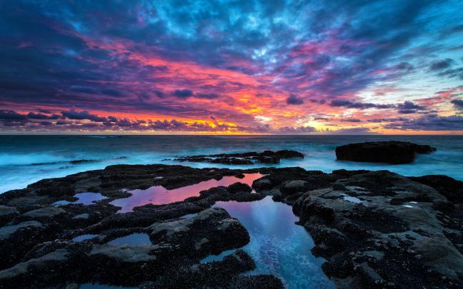 sea, Landscape, Clouds Wallpapers HD \/ Desktop and Mobile Backgrounds