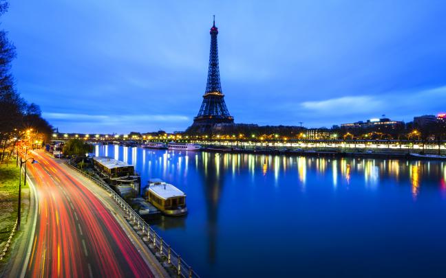 HD wallpaper: Morning In Paris France Eiffel Tower And River Seine 4k 