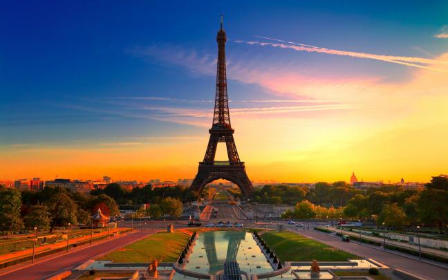 Paris, Eiffel Tower, HDR, Architecture, City, Sunset, France, Cityscape 