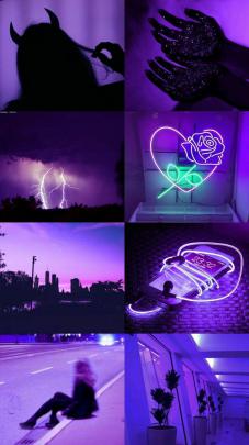 Aesthetic Dark Purple With Words Wallpapers