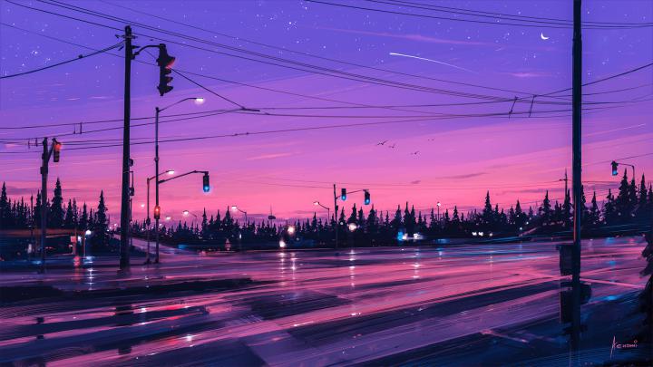 Purple Aesthetic PC Wallpapers