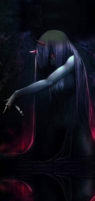Zero Two Wallpaper Iphone Dark \/ Anime Aesthetic Anime Kunst Madchen 
