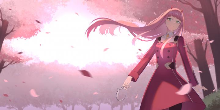 Zero Two Aesthetic Wallpaper 1920X1080 \/ The wallpaper for desktop is 