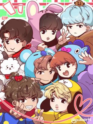 BTS X BT21 Wallpapers