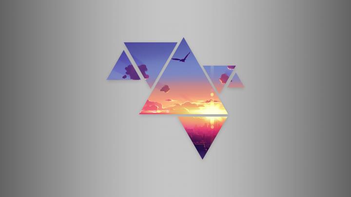 abstract, Graphic design, Polyscape Wallpapers HD \/ Desktop and Mobile 