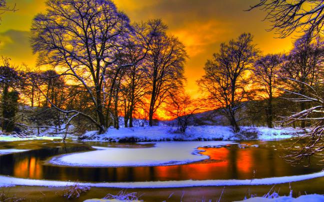 Winter Computer Wallpaper \u00b7\u2460 