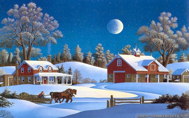 Wallpaper Christmas Scenes \u00b7\u2460 