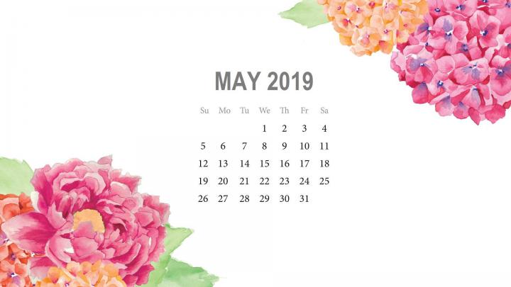 May 2019 Calendar Wallpapers