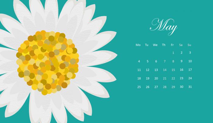 May 2020 HD Calendar Wallpaper | Desktop calendar, Desktop wallpaper 