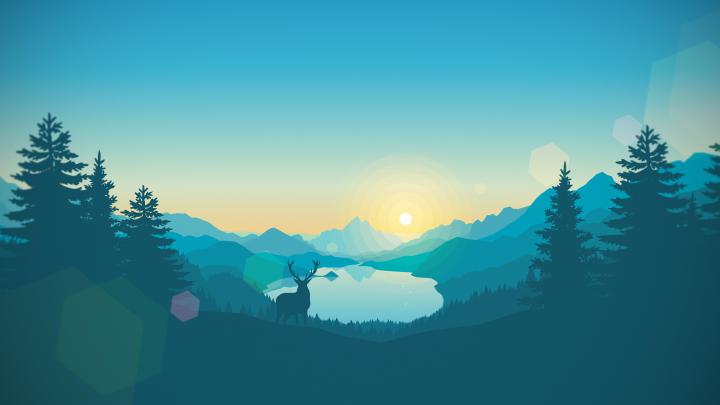 Minimalist Nature Scene 4K wallpaper