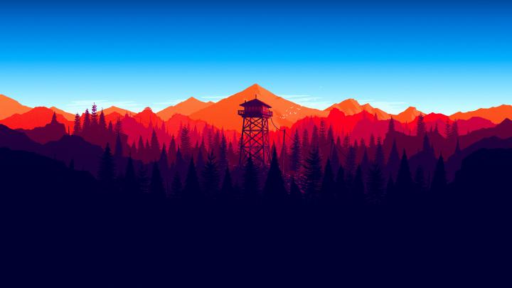Firewatch Forest Mountains Minimalism 4k, HD Games, 4k Wallpapers 