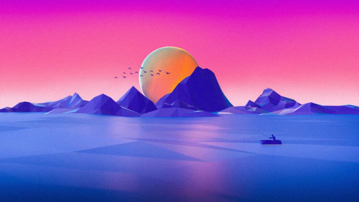 3840x2160 Minimalist Landscape Cgi 4k HD 4k Wallpapers, Images 
