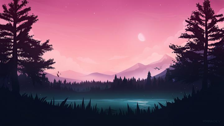 3840x2160 Peaceful Lake Minimal 4k 4k HD 4k Wallpapers, Images 
