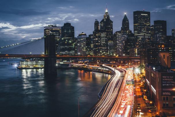 USA, City, New York City, Night, Bridge, Lights Wallpapers HD \/ Desktop 