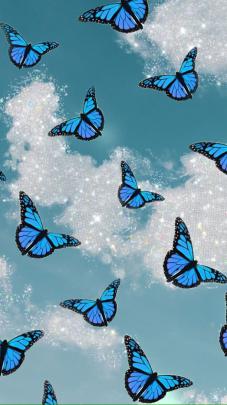 Aesthetic Blue Butterfly Wallpapers
