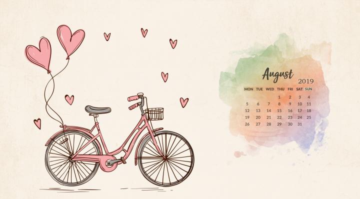 Beautiful August 2019 Calendar Wallpaper | Calendar wallpaper, Desktop 