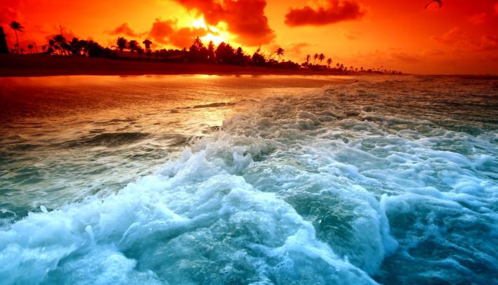 Ocean Sunset Desktop HD (high definition) Wallpapers ~ Amazing World 