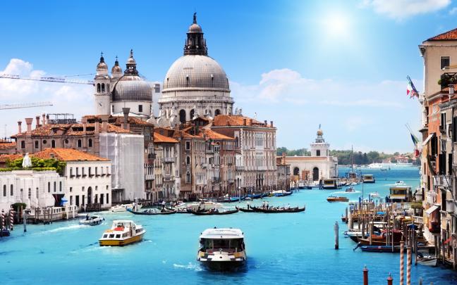 Venice, Italy, City, Canal, Building, Landscape, Boat, House, Water 