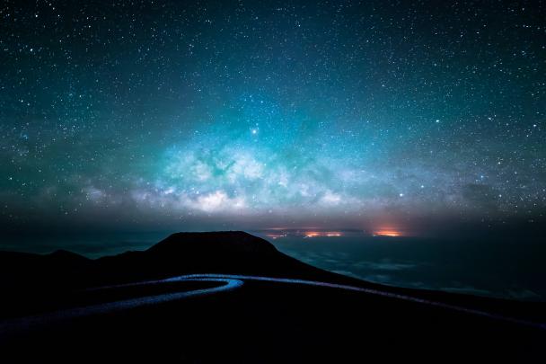 Starry Sky Over Road At Night, HD Nature, 4k Wallpapers, Images 