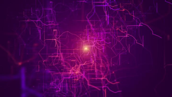 Abstract Background of Technology Network. Stock Footage Video (100% 
