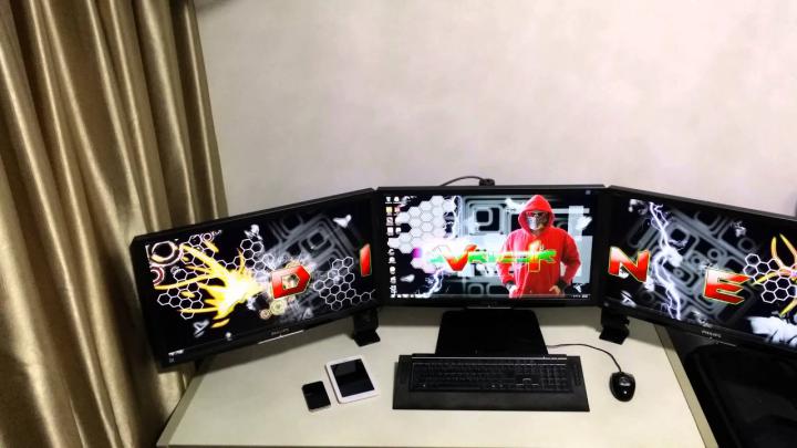 New Triple Monitor Wallpaper (4K) - YouTube