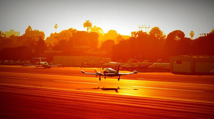 Plane on the Airport 4K wallpaper