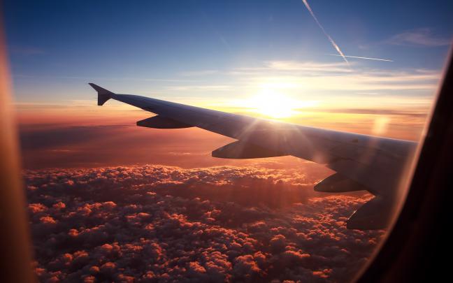 photography, Sunset, Sky, Clouds, Wings, Aircraft, Airplane Wallpapers 