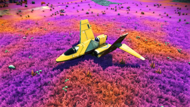 No Mans Sky Game Plane Colorful Fields 4k, HD Games, 4k Wallpapers 