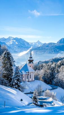 Wallpaper Iphone 4K Winter Trick | Winter scenery, Winter wallpaper 