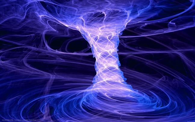 minimalism, Digital Art, Abstract, Blue Background, Tornado, Spiral 