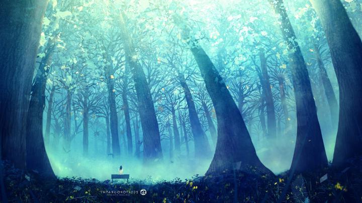 trees, Landscape, Digital Art, Desktopography Wallpapers HD \/ Desktop 