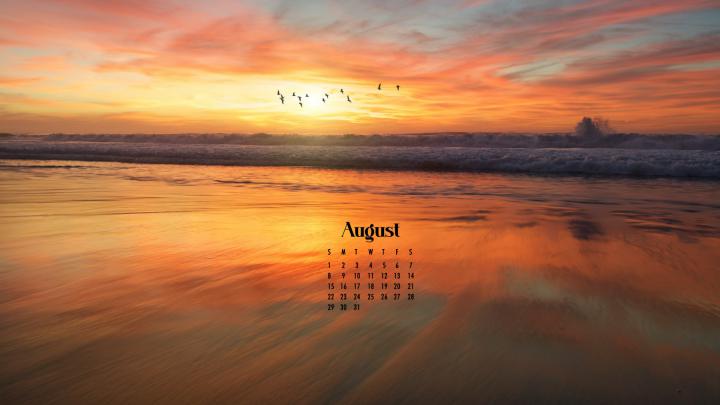 August Calendar Wallpaper - 47 Best Desktop \u0026 Phone Backgrounds