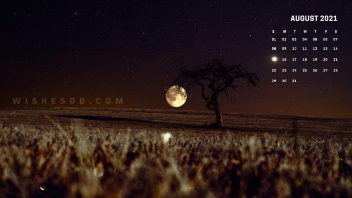 August 2021 Calendar - wishes db