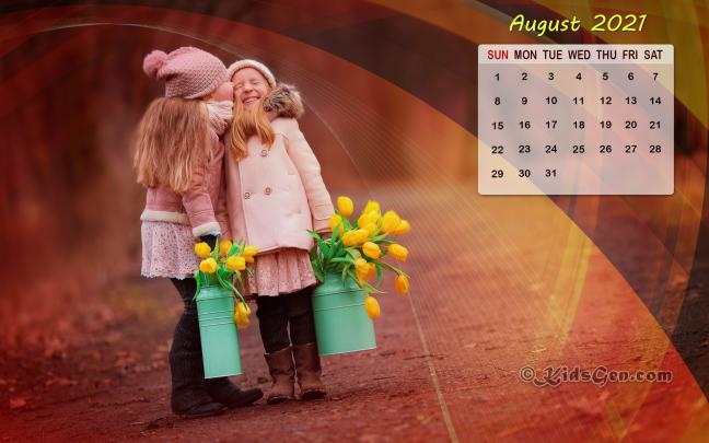 August Calendar Wallpaper - 2021