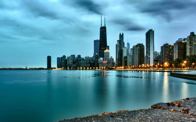 [45+] Chicago Skyline Winter Wallpaper Desktop 