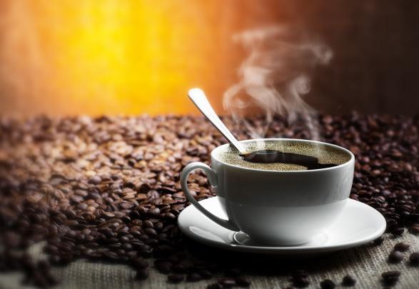 High quality wallpaper of grain coffee, desktop wallpaper of a Cup of 