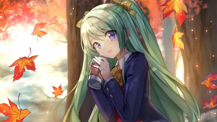 Cute Anime Girls Autumn Wallpapers
