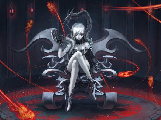 [45+] Dark Anime Girl Wallpaper 