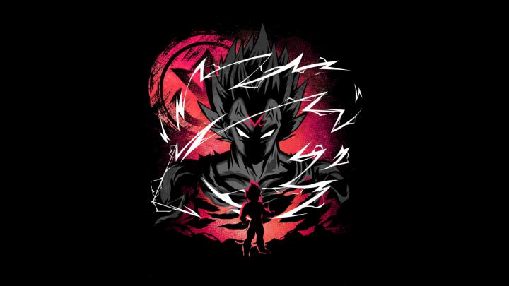 Vegeta 4K Wallpaper, Dragon Ball Super, Black background, Anime, #4956