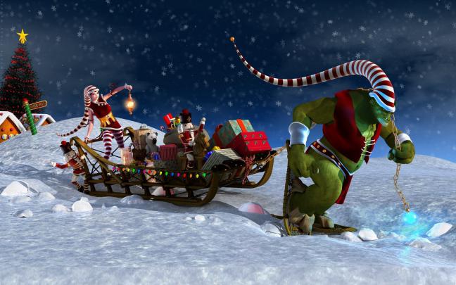 Wallpaper Christmas Scenes (49+ images)