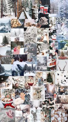 Christmas Aesthetic Background Computer Collage \/ Collage\ud83d\udc95 in 2020 