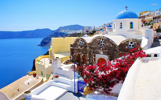 [35+] Santorini Greece Wallpapers 