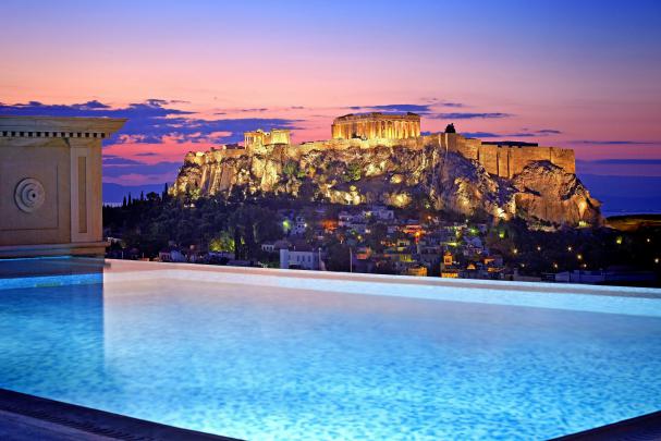 Athens, Greece, City, House, Building, Sunset, Evening, Sky, Clouds 