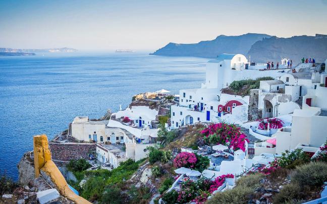 Oia Santorini Village Greece Desktop Wallpapers - Computer Background 
