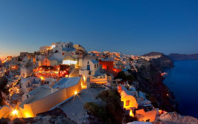 Santorini Greece Desktop Wallpaper -