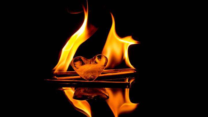 Fire vs Ice HD wallpapers | 4K MacBook and Desktop Backgrounds