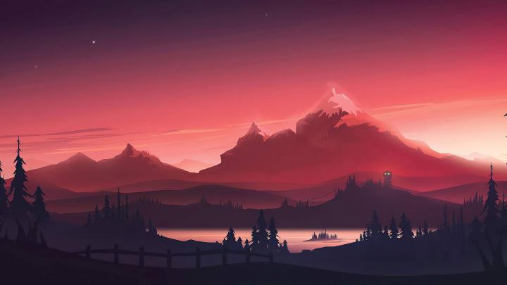 Red Sunset Minimalist wallpaper 4k + Download Wallpapers 2021